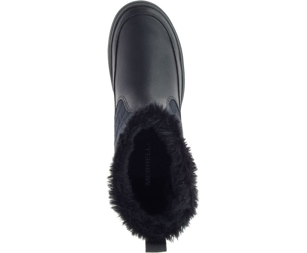 Botas Senhora - Merrell Haven Bluff Polar Waterproof - Pretas - NQE304215